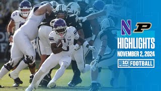 Northwestern at Purdue | Highlights | Big Ten Football | 11/02/2024