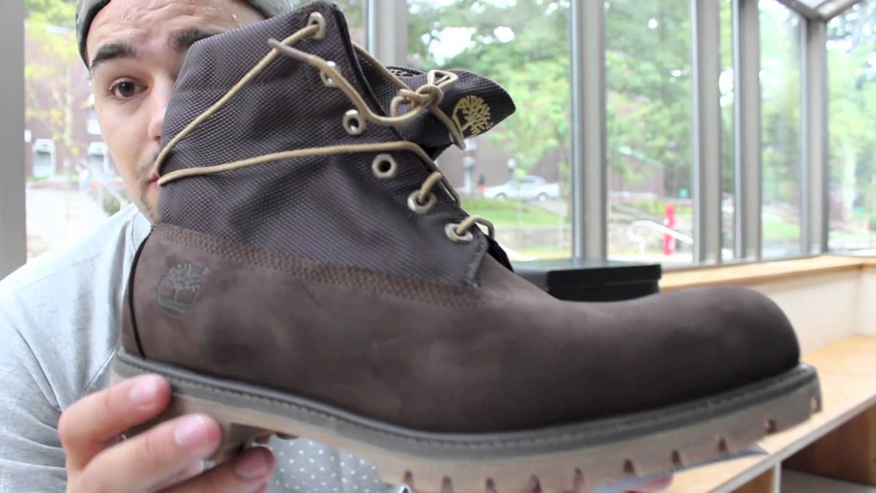 Roll Top Timberland Boot On Feet Review - YouTube