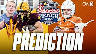 Texas Longhorns vs Arizona State Sun Devil Peach Bowl PREDICTION & Preview | CFB Playoff Round 2