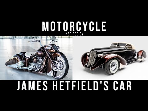 Amazing motorcycle inspired by James Hetfields car