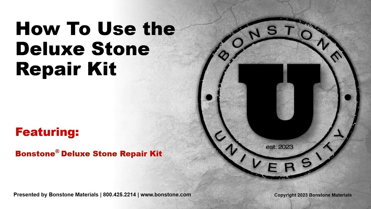 How to use the Deluxe Stone Repair Kit │ Bonstone Materials