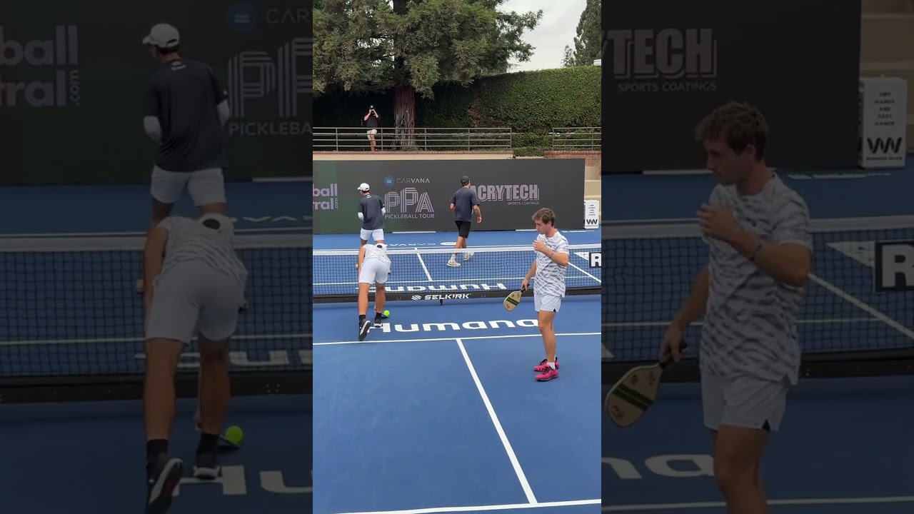 James Ignatowich and Augie Ge turn the tables in this wild pickleball point 😮‍💨
