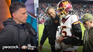 Seahawks blow out Commanders as Jayden Daniels suffers arm injury | Pro Football Talk | NFL on NBC