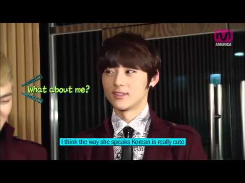130317 Nu'est Minhyun mentioned Victoria