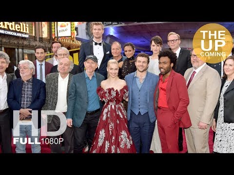 Solo A Star Wars Story red carpet arrivals & photocall: Emilia Clarke Alden Ehrenreich Donald Glover