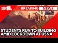 Video shows students running into building at Naval Academy