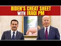 Biden Seen Using Cheat Sheet with Written Remarks in Meeting with Iraqi PM, Video Viral