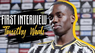 Timothy Weah First Interview at Juventus ⚪️⚫️ | #WelcomeWeah