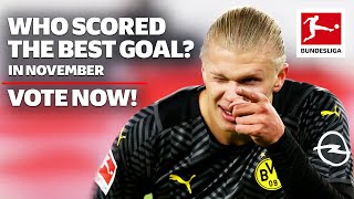 VOTE: Haaland, Sané or …? — Goal of the Month!