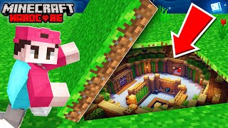 Ich BAUE eine GEHEIME BASE in MINECRAFT HARDCORE!