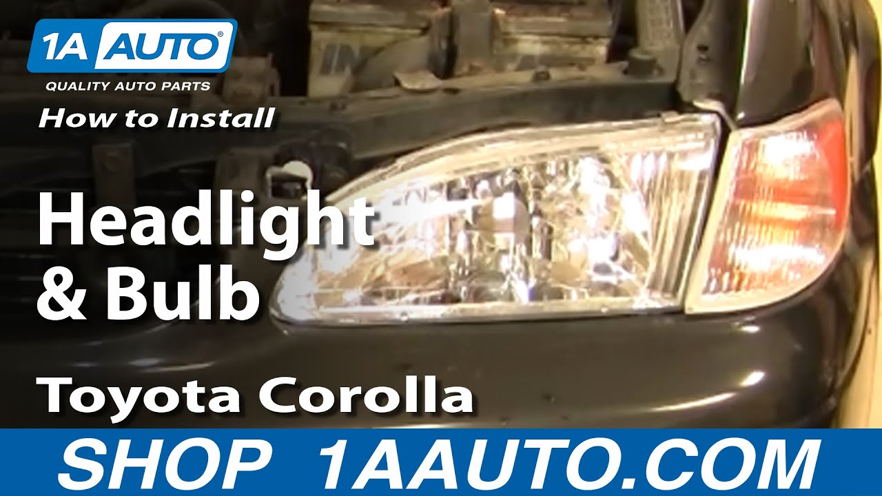 replace headlight toyota corolla 2000 #5