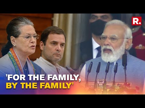 PM Modi takes veiled dig at Gandhi dynasty on 'Constitution Day' as Congress and others boycott event PM Modi takes veiled dig at Gandhi dynasty on 'Constitution Day' as Congress and others boycott event