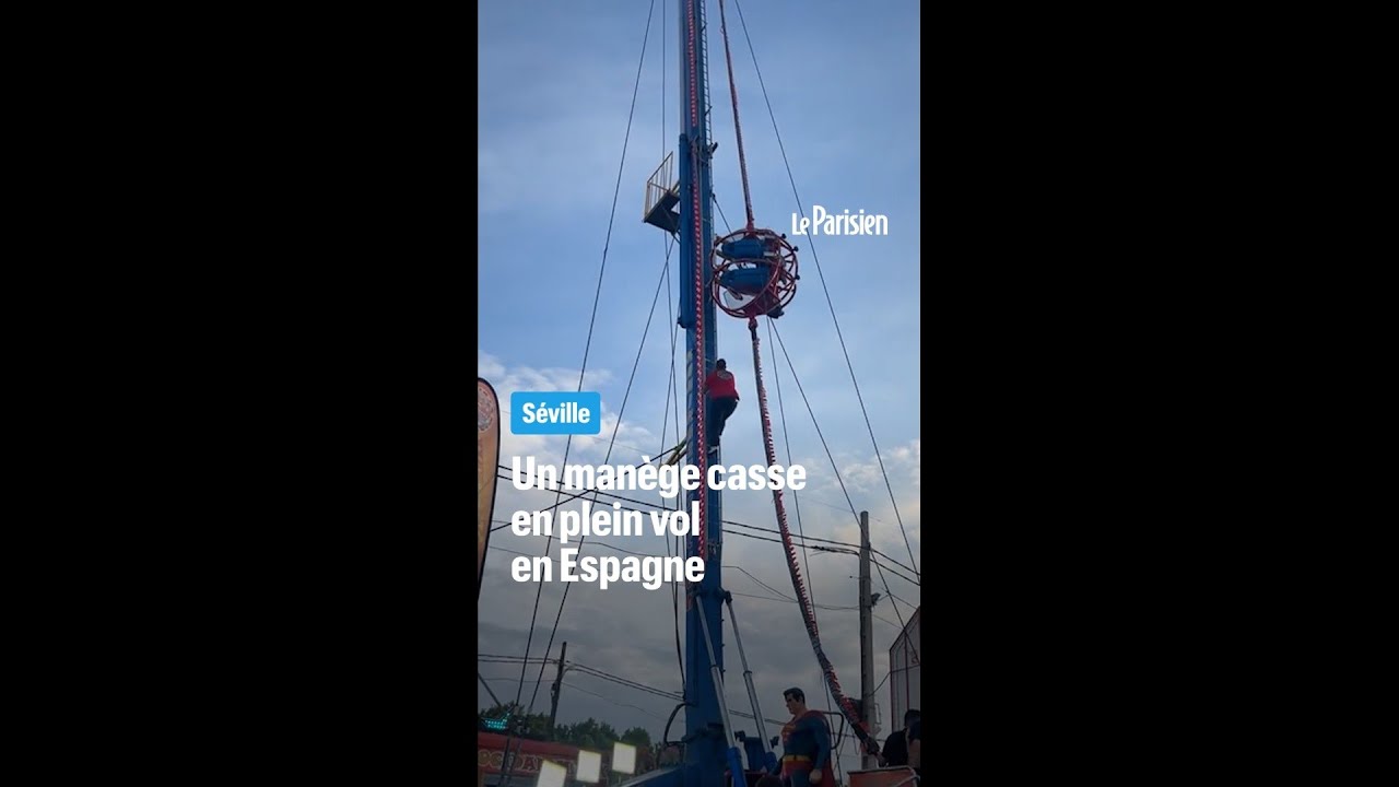 A Séville, un manège casse en plein vol au milieu de la foule