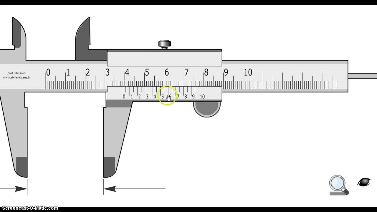 Lectura de un vernier en milimetros, simulador - YouTube