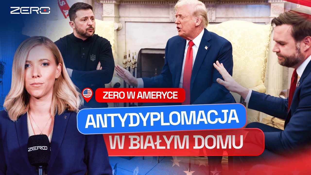 VANCE, ZEŁEŃSKI I TRUMP AWANTURUJĄ SIĘ W BIAŁYM DOMU. PREZYDENT UKRAINY WYJEŻDŻA Z NICZYM