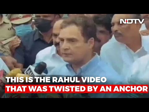 Watch: The Rahul Gandhi video that Zee anchor faked Watch: The Rahul Gandhi video that Zee anchor faked