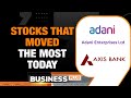 Top Nifty Gainers and Losers: Adani Ent, Axis Bank in Focus | Business News Today | News9