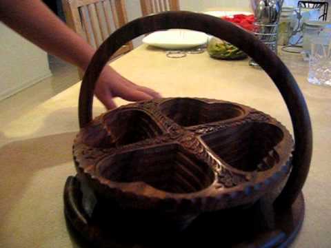 Handmade Real Wood Collapsible Basket - YouTube