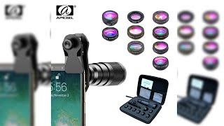 Pratinjau video produk APEXEL 10 in 1 Lensa Smartphone Telephoto Wide Macro Fisheye - APL-22XDG9