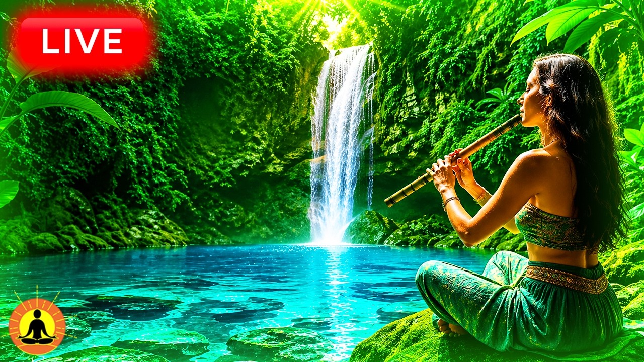 🔴 Flute Meditation 24/7 🌿 Healing Music for Mindfulness Meditation & Stress Relief | Deep Relaxation