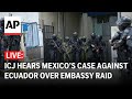 ICJ LIVE: Mexico takes Ecuador to top UN court over embassy raid