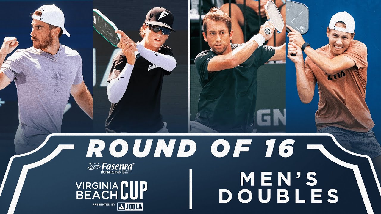 Staksrud/Patriquin v Navratil/Garnett at the Fasenra Virginia Beach Cup presented by Joola
