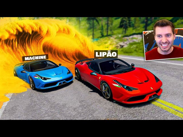 Fugindo da INUNDAÇÃO DE OURO no BeamNG Drive Multiplayer!