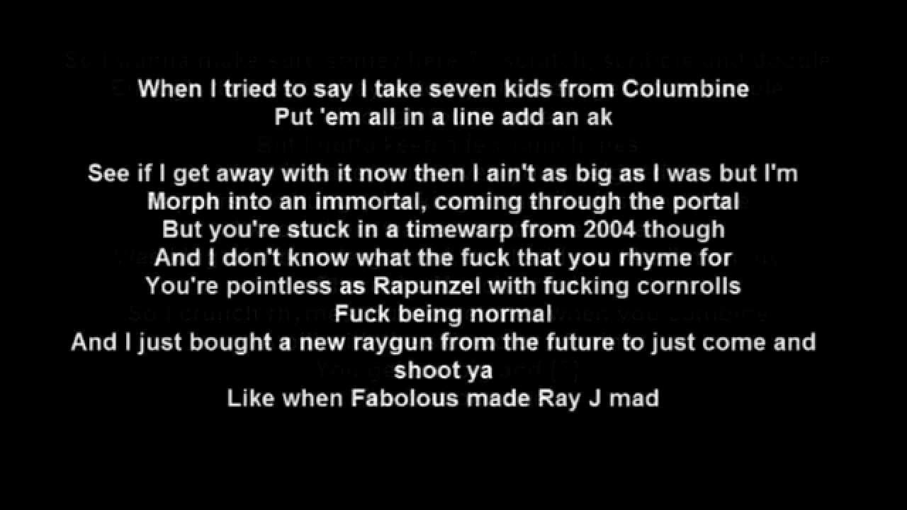 EMINEM RAP GOD Lyrics HD YouTube