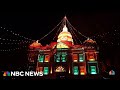 A Nebraska town’s 101-year-old Christmas light tradition