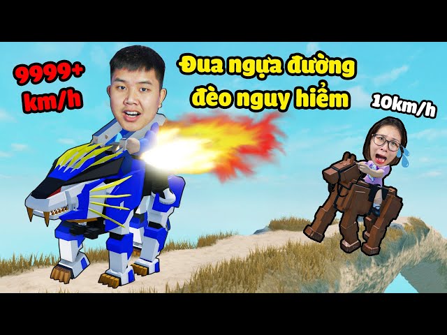 Đua ngựa đường đèo nguy hiểm xem ai về đích nhanh nhất !? bqThanh Mua Thú Vip Thắng Ốc Cùi