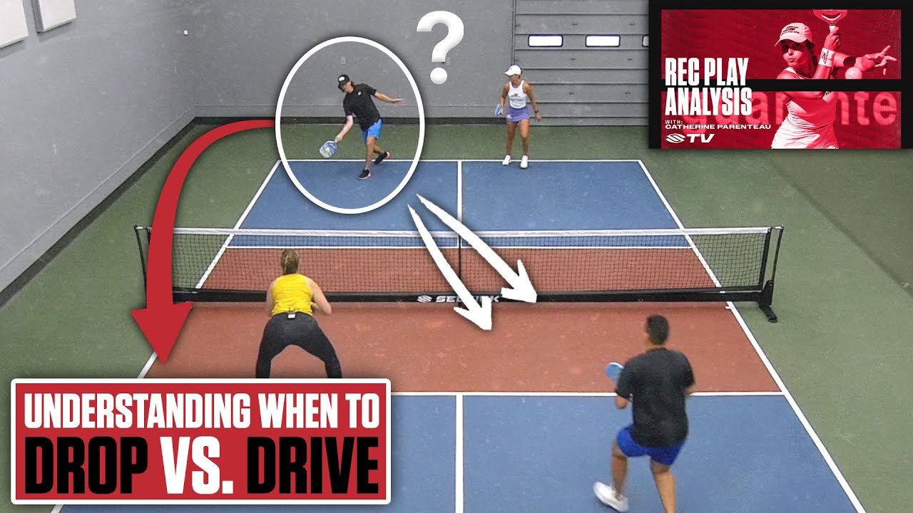 Pickleball Drive vs. Drop Shots Below the Knee