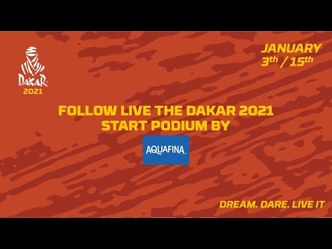 #Dakar2021 - LIVE Start podium presented by Aquafina