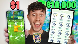 $1 vs $10,000 Pokémon GO Fest!