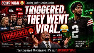 Cleveland Media Is Going VIRAL for Being TRIGGERED by Shedeur Sanders