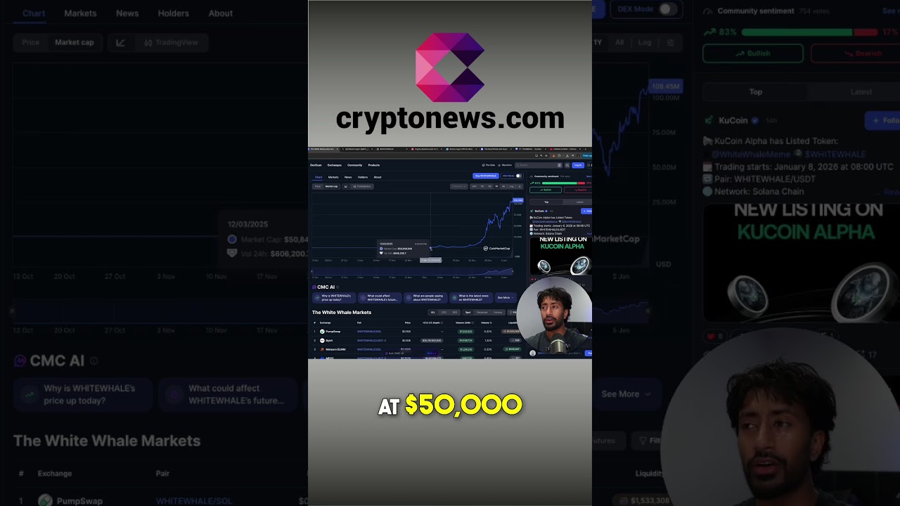 White Whale Crypto EXPLODES: 135,000% Gains! shorts