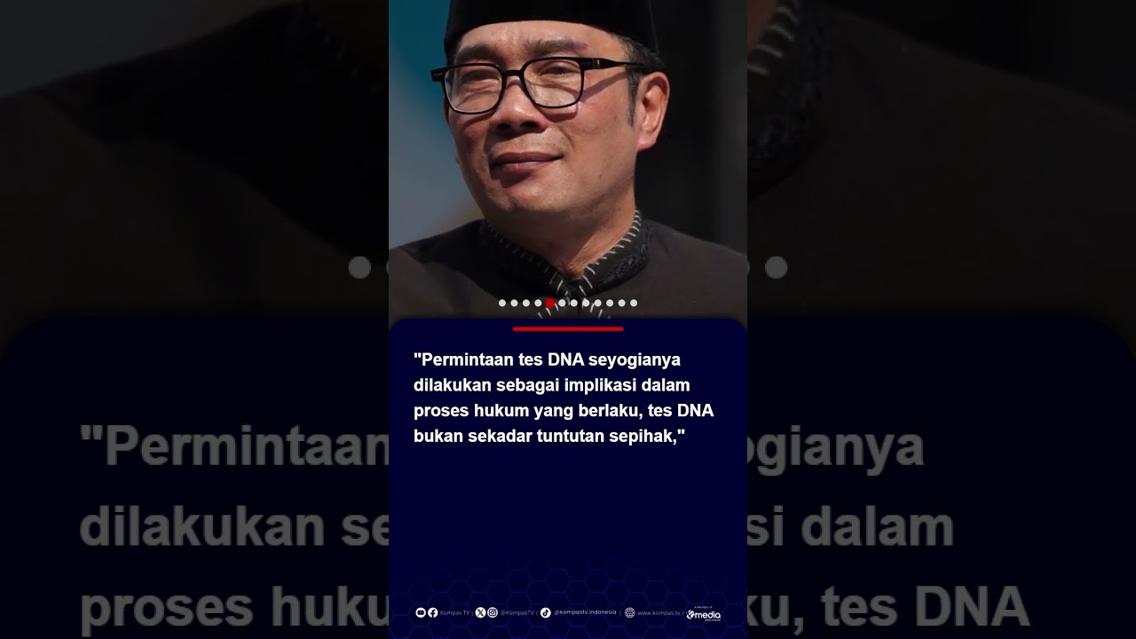 Pengacara: Ridwan Kamil Siap Tes DNA, tapi Harus Perintah Pengadilan atau Penyidik #ridwankamil