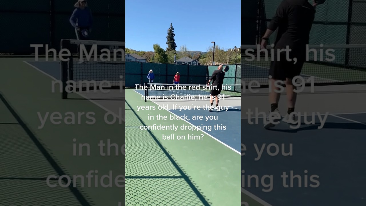 Dude drop shots a boomer 🙄