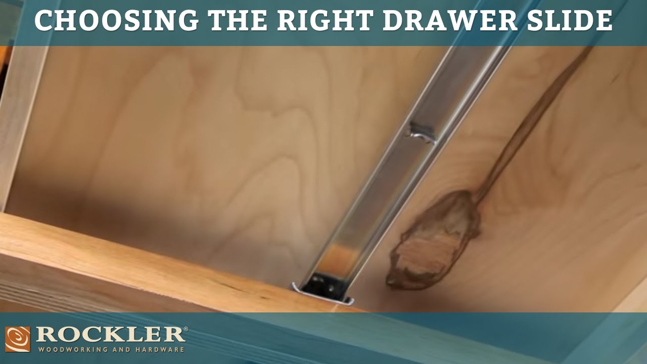 Drawer Slide Tutorial Choosing the Right Drawer Slide YouTube