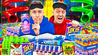 1 NACHT HEIMLICH im SPIELEPARADIES übernachten! 😱 (Polizei kommt..)