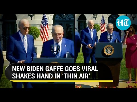 Viral: Biden 'forgets' then shakes hand in thin air; 'Not normal', Twitter mocks U.S president