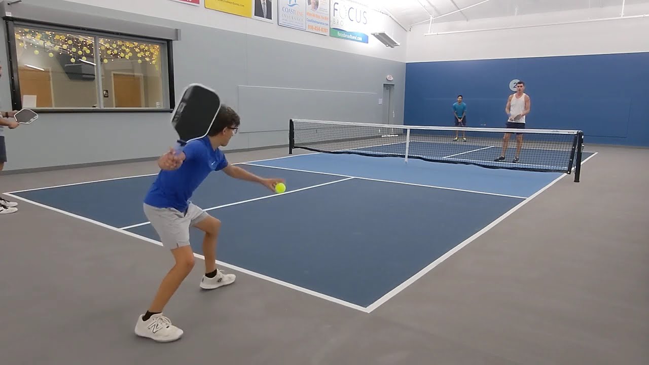 14 YEAR OLD DOMINATES AND BEATS GROWN MEN! 3.5 Pickleball Game at The HOP in Leland, NC