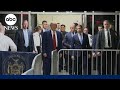 Trump arrives in court for hearing in hush money case