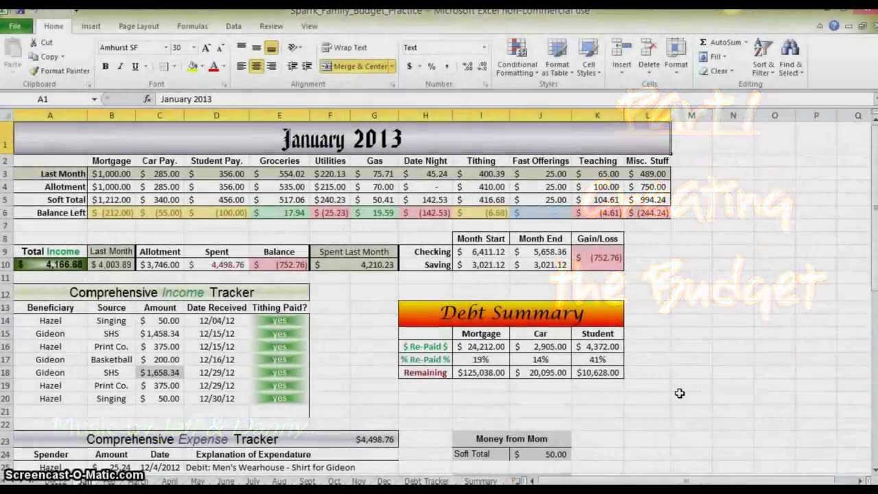 how-to-make-a-budget-in-excel-part-1-youtube