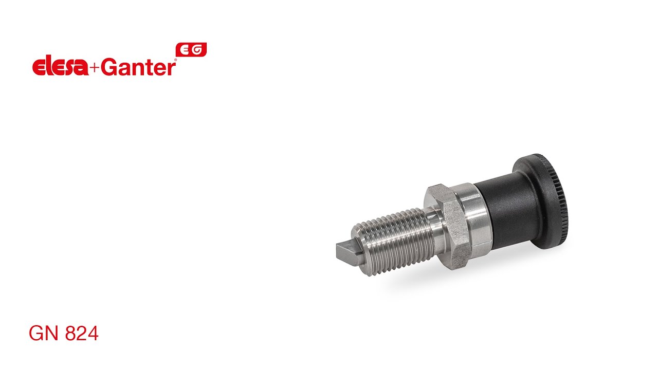 Indexing Plungers with Chamfered Pin GN 824 video
