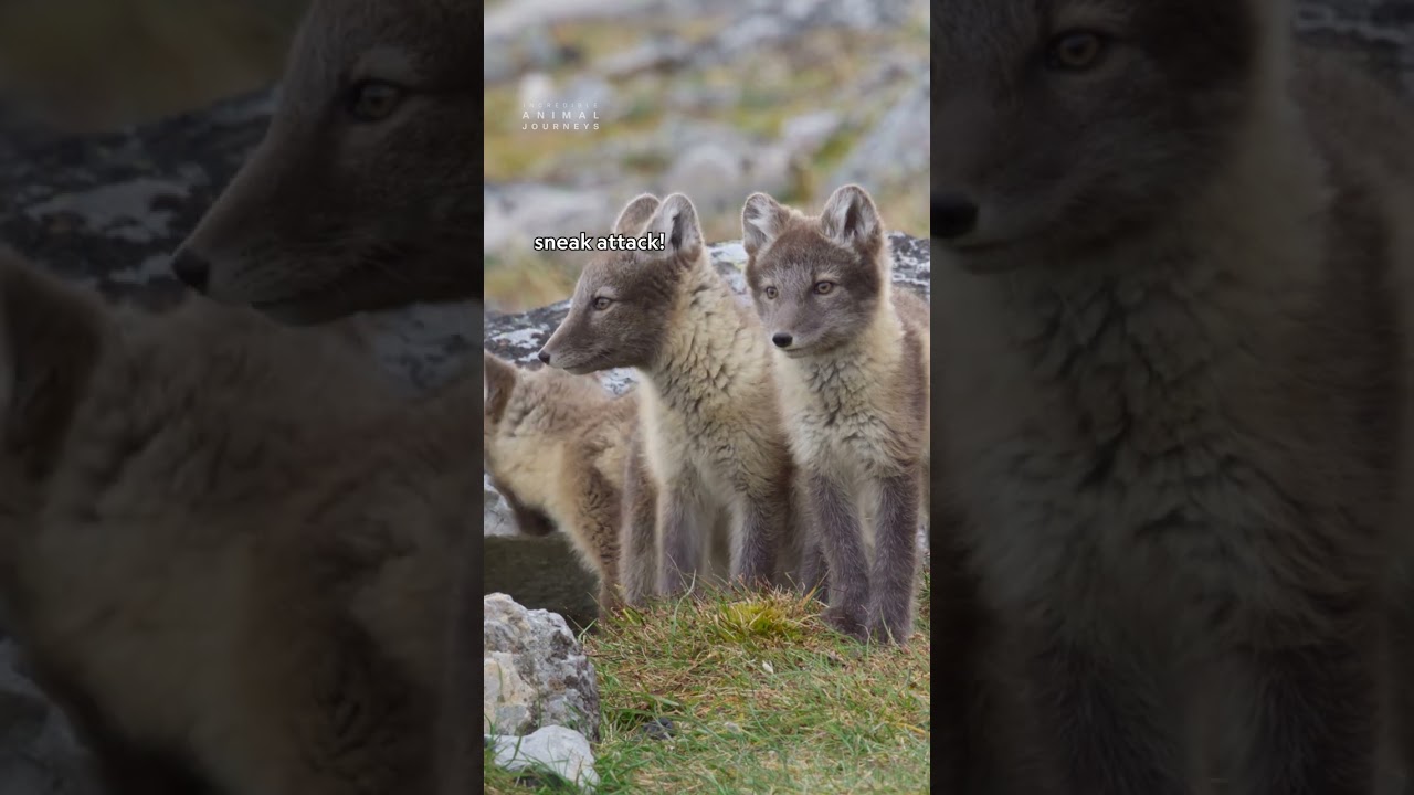 Jump scare or jump cute? 🤔 #GrowingUpAnimal #TheWayOfTheCheetah #IncredibleAnimalJourneys