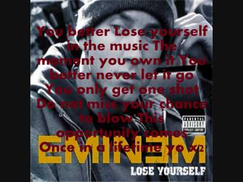 Eminem - Lose Yourself - Dirty WITH LYRICS - YouTube