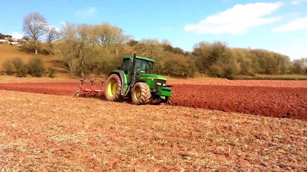 John Deere Ploughing Kverneland Furrow Reversible Plough Wales