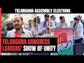 Telangana Congress Leaders’ Public Show Of Unity Ahead Of Election Results | Telangana Polls 2023