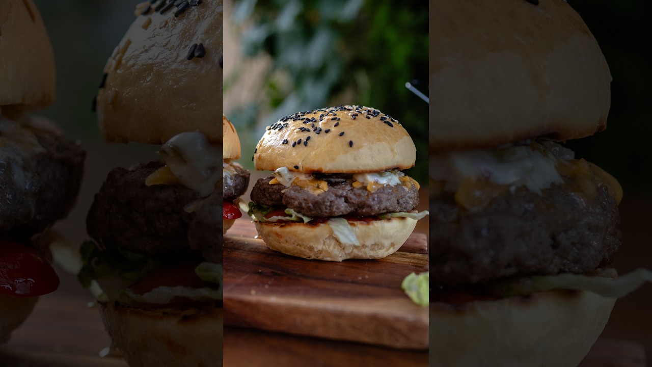 Nejšťavnatější domácí burger, který musíte zkusit! 🍔 #toprecepty #shorts #burger