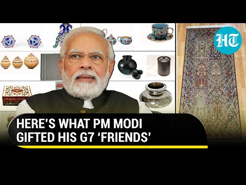 PM Modi's gifts for G7 leaders; Kashmiri Carpet, Ram Durbar, Zardozi Box and more; Who got what?